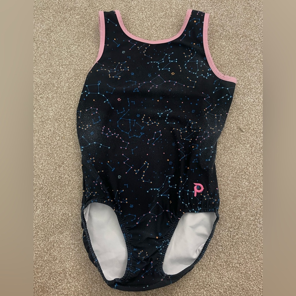 Plum practice wear constellation leotard
